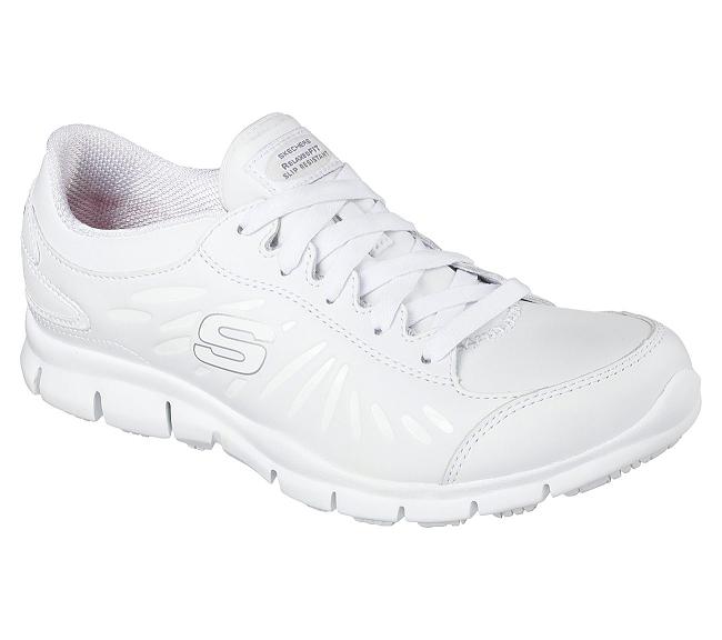 Zapatos de Trabajo Skechers Mujer - Eldred Blanco BLTXM0671